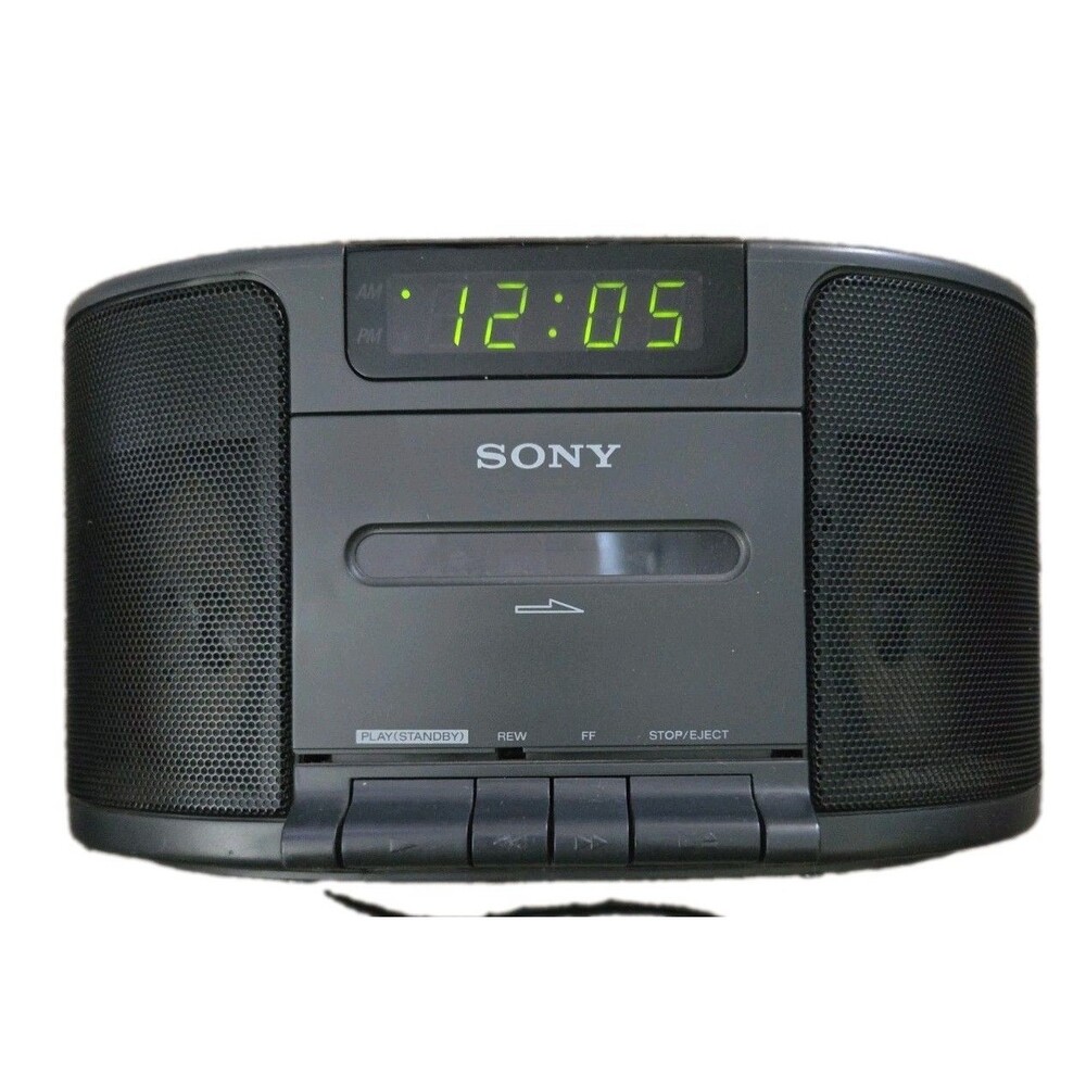 Sony ICF-CS650 Dream Machine Clock Radio AM/FM Cassette Player Vintage TESTED